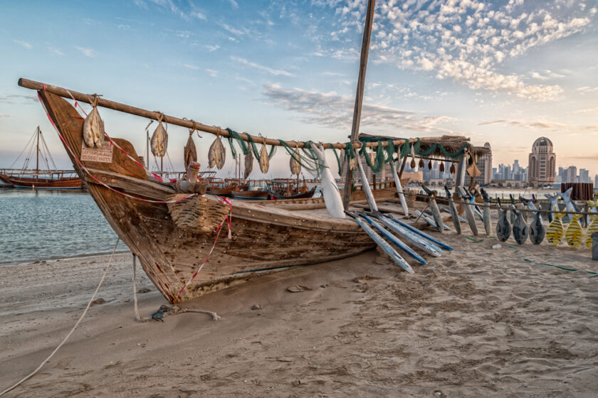 Katara Traditional Dhow Festival in Katara cultural village,Doha,Qatar. — Photo
