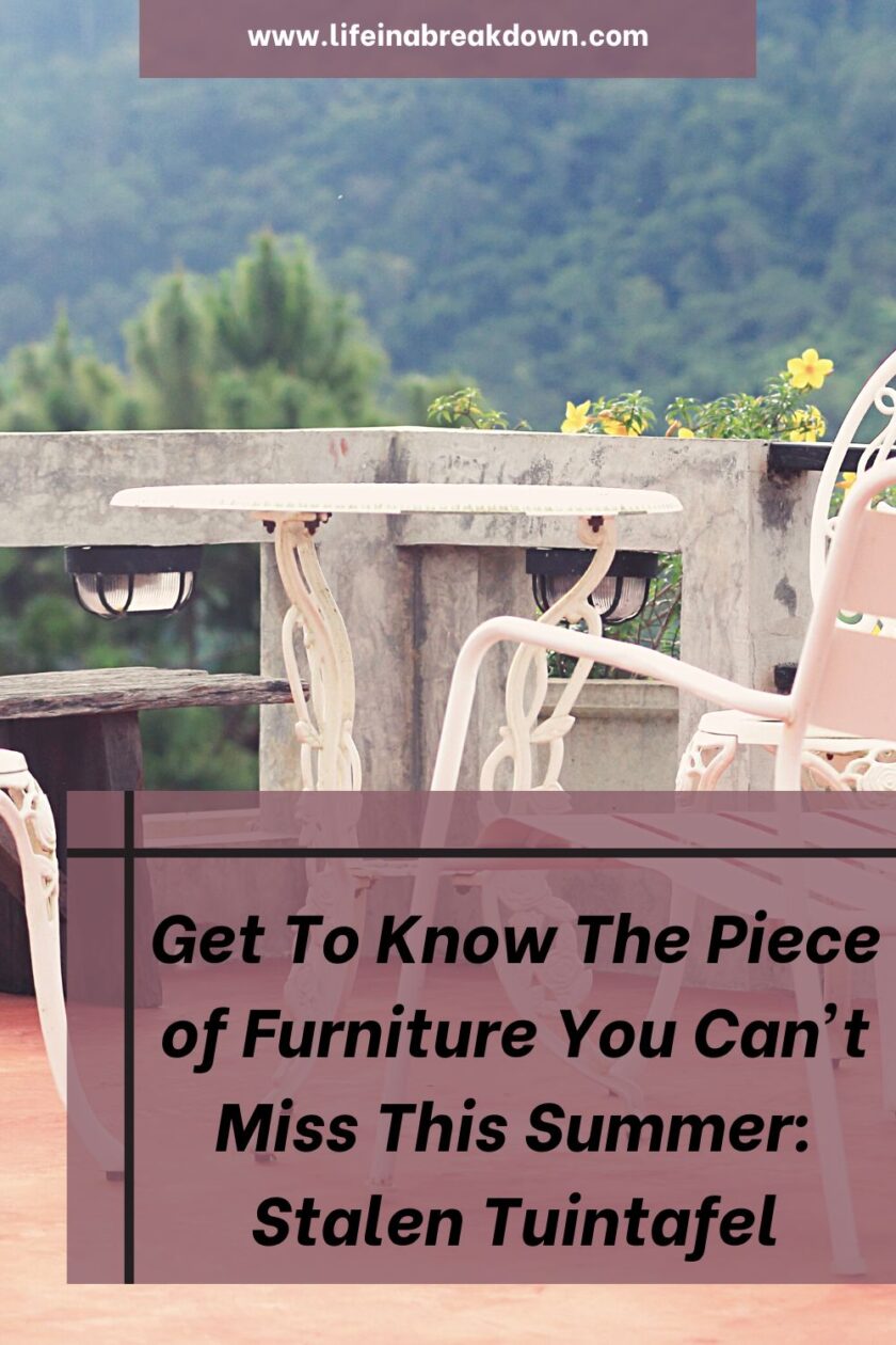 Are you looking for the ideal piece of garden furniture? Then check out this perfect summer item the Stalen Tuintafel.