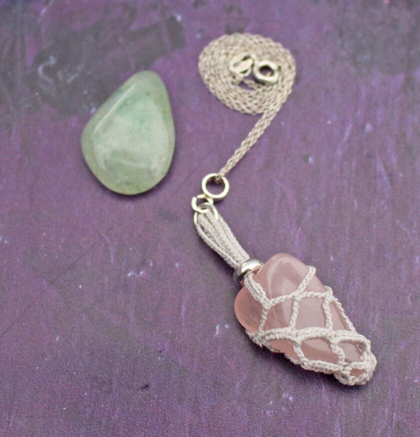 Good Twin Interchangeable crystal pouch necklace
