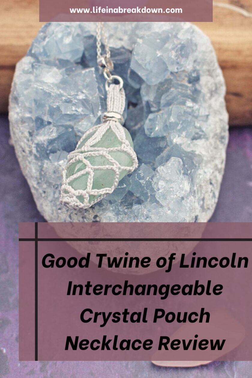 Do you love crystals and are you looking for a simple way to keep one close? Then check out this interchangeable crystal pouch necklace from Good Twine of Lincoln.