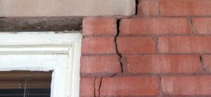 crack running through a home