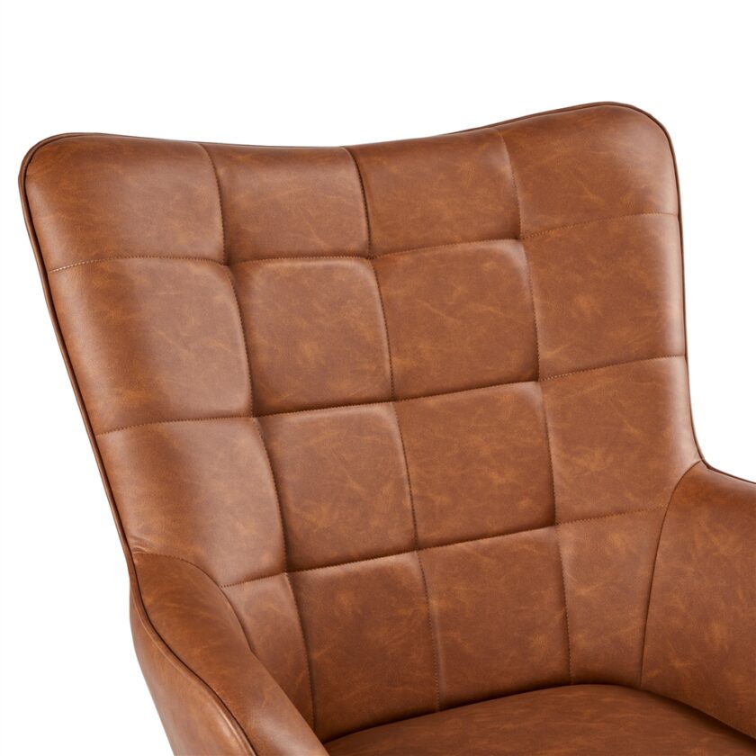 Yaheetech Leather Accent Chair Back