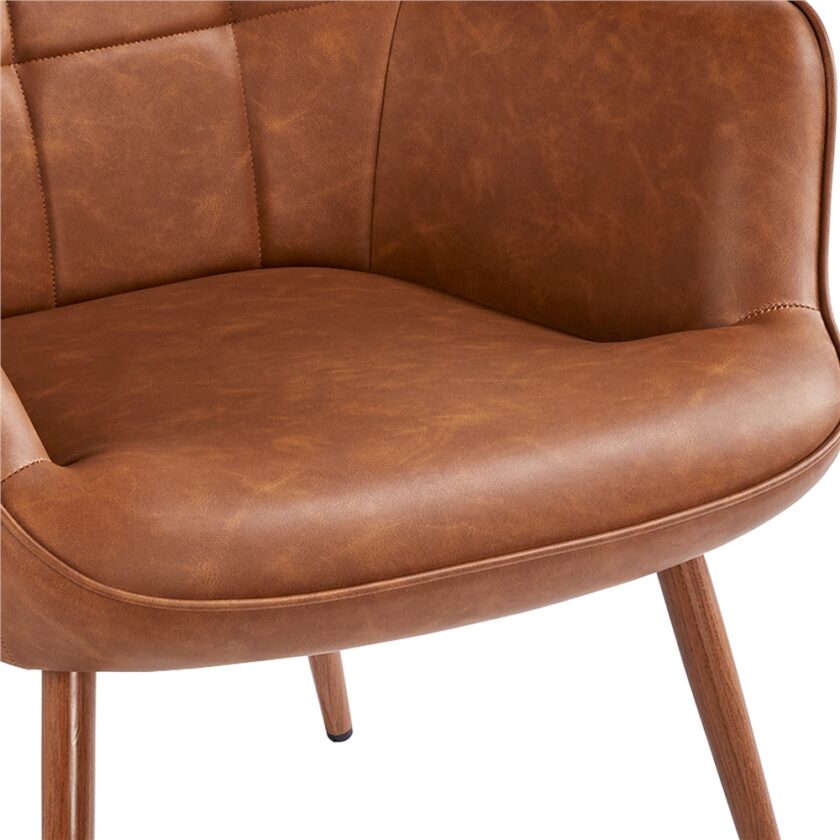 close up of the seat of a chair from Yaheetech