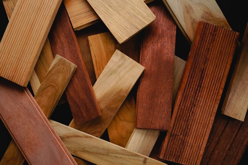 Parquet Flooring in a pile