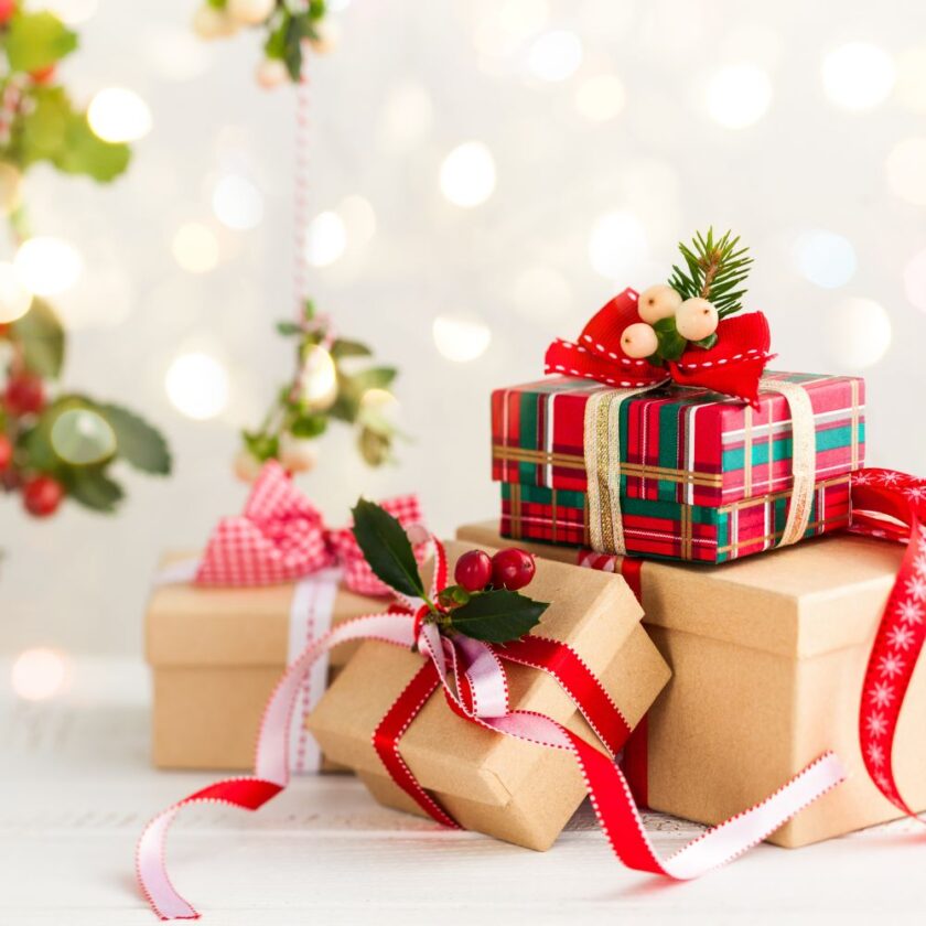 pile of christmas presents waiting to be unwrapped