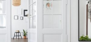 interior with classic doors
