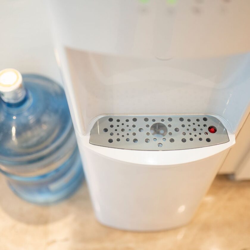water dispenser image licensed via canva pro and copyright via Getty Images Signature and isayildiz