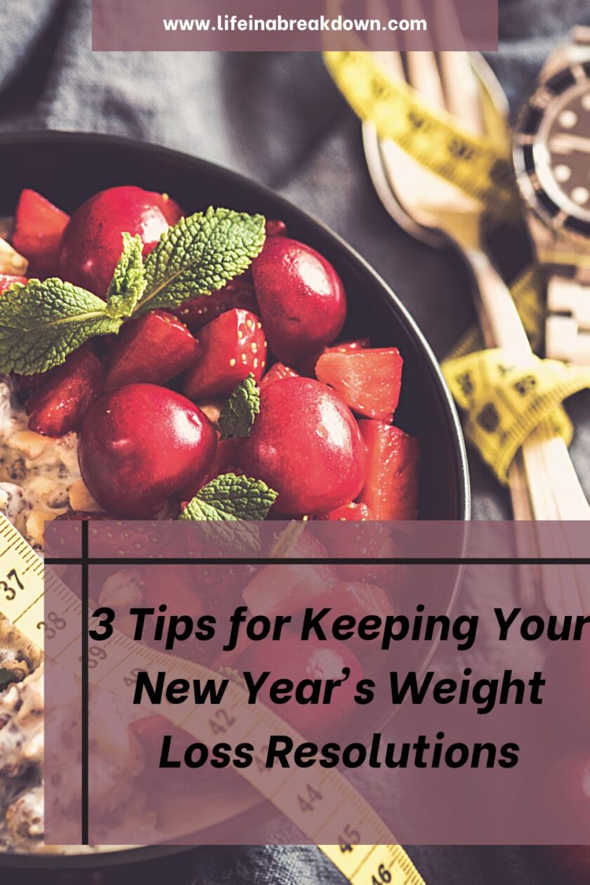 Are you looking to set one of your new year's resolutions to lose weight? Then this post goes into three tips to help you out.