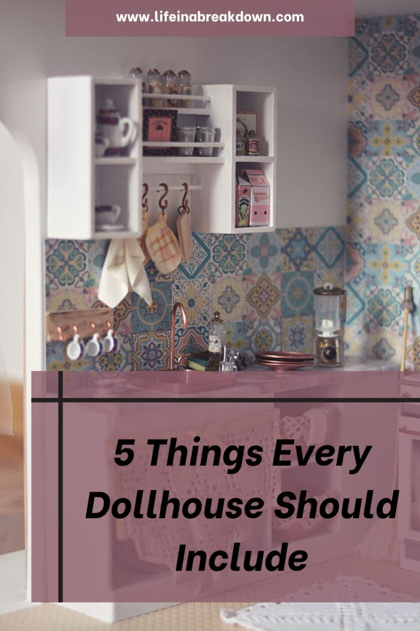 Are you thinking of setting up a dollhouse? Are you wondering what areas you should focus on? Here are 5 things I think every dollhouse should include.