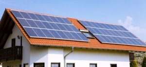 house with solar panels