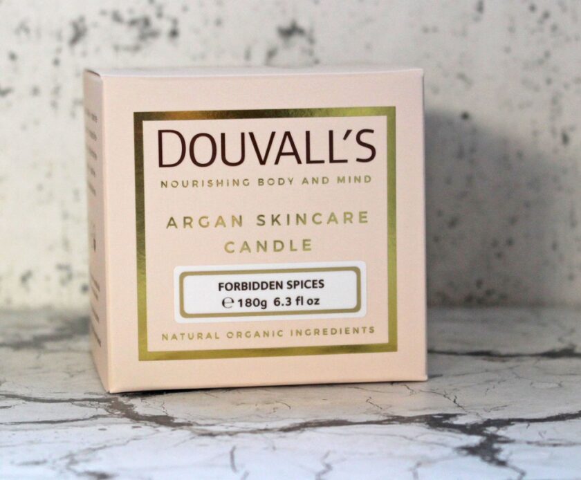 Douvalls Organic Argan Skincare Candle, Forbidden Spices