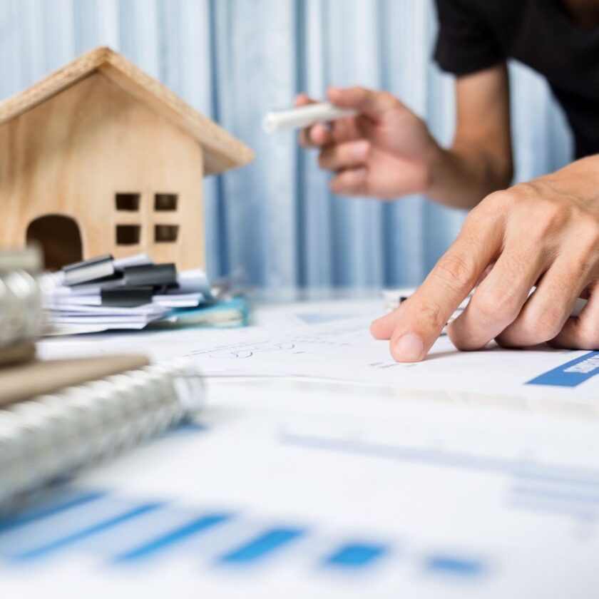person working on putting a home on the market