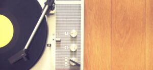 vintage record player