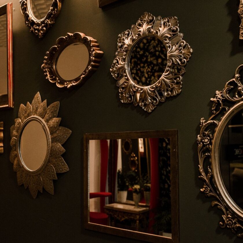 wall full of mirrors 