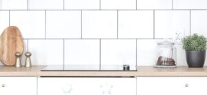 kitchen with wooden worktop