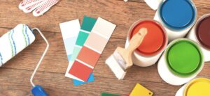 paint colours brush samples