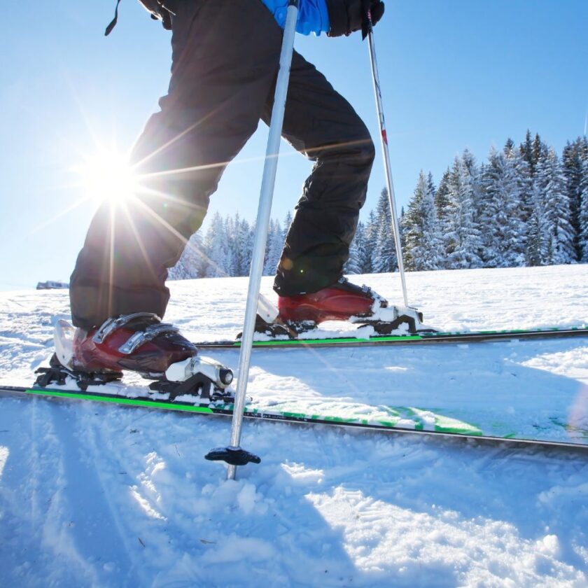 person skiing