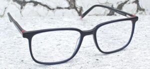 Blue Rimmed Rectangular Glasses from Specscart