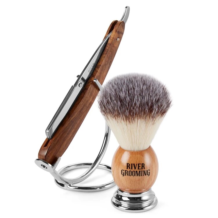Simple Wooden Shaving Set