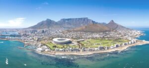 ariel view of cape town