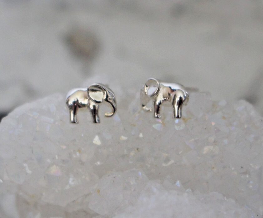 Boostology Recycled Silver Elephant Earrings 