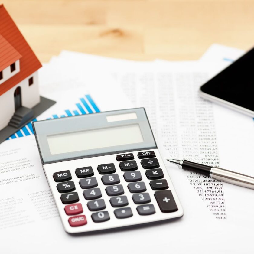 person tracking home finances