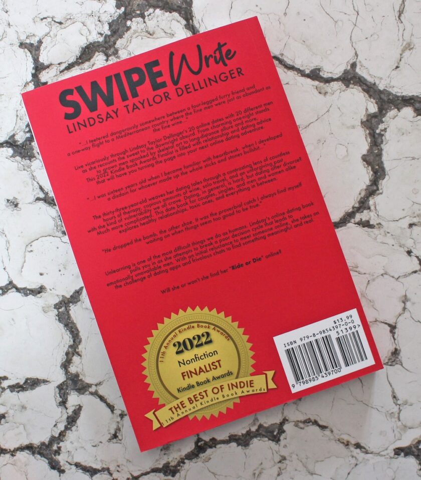 Swipe Write by Lindsay Taylor Dellinger Back Cover