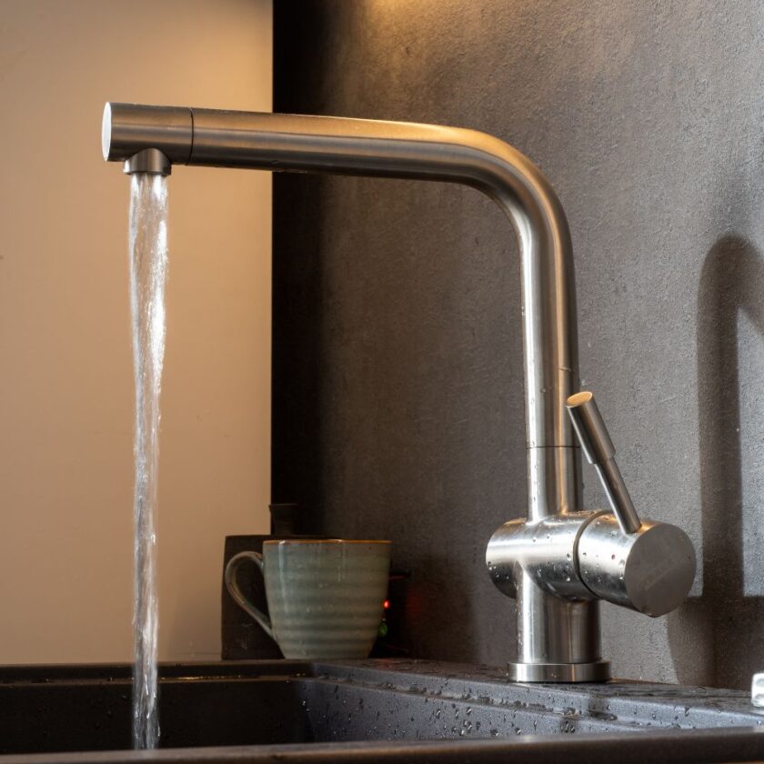 running water tap