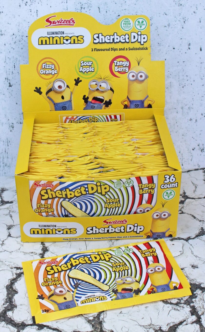 Swizzels Minions Sherbet Dip Review In Display Box