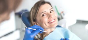 woman at the dentist