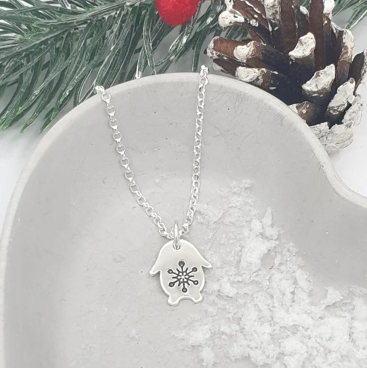 Gina Kim Jewellery Mini Snowball Lop Bunny Silver Necklace