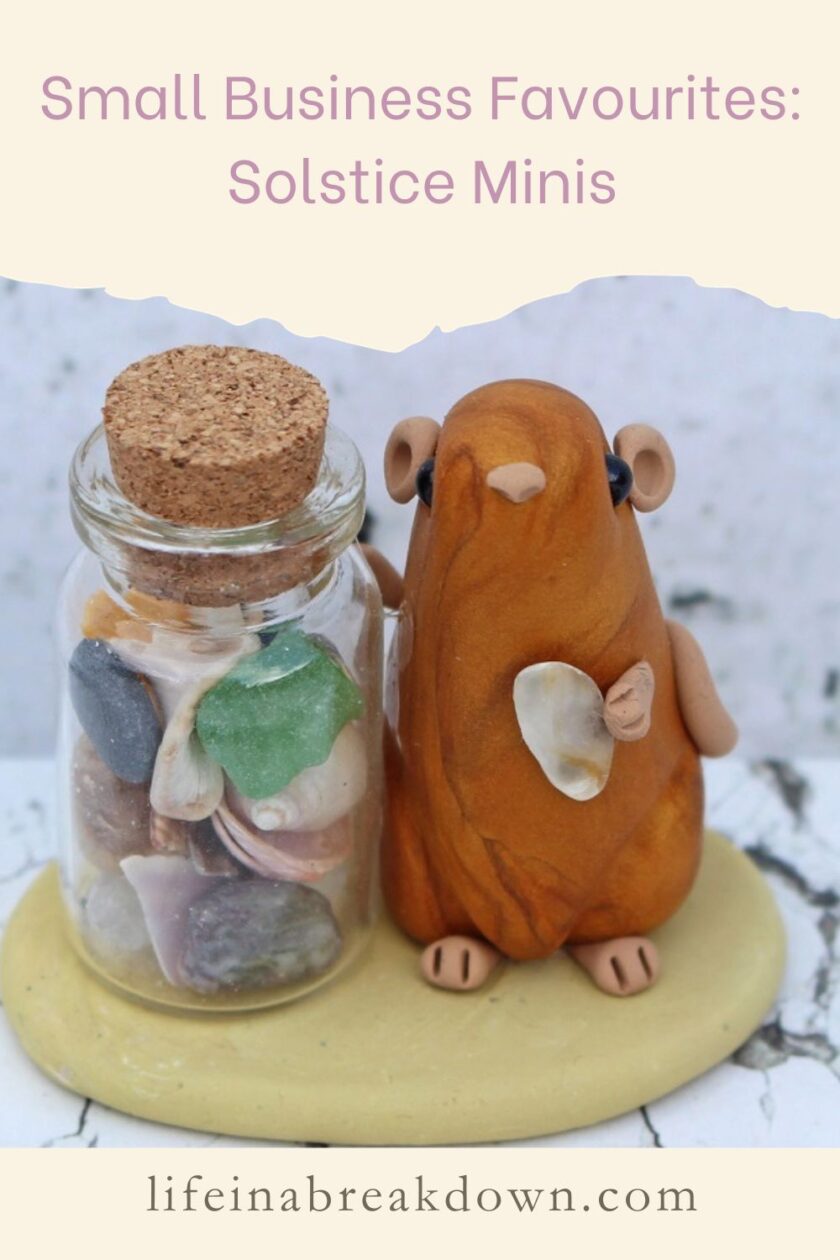 Do you love finding new small businesses? Then check out one of my favourites Solstice Minis who creates miniatures of animals and more.