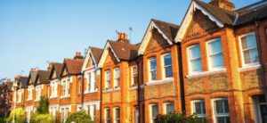 row of houses in London