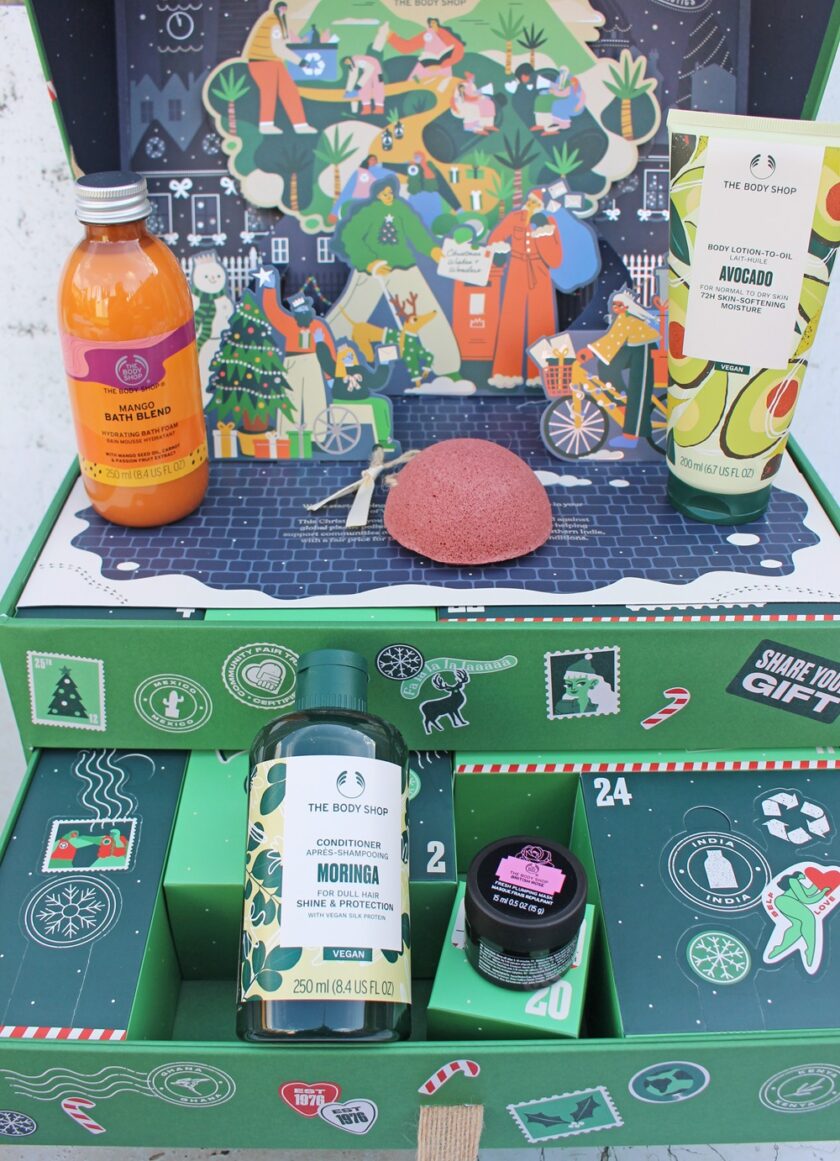 The Body Shop Box of Wishes and Wonders Open Box with Items