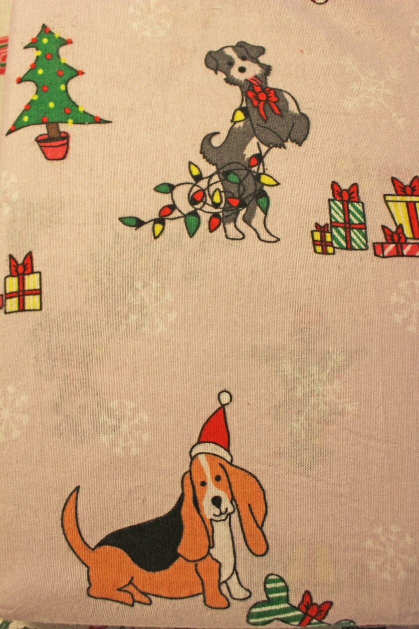 Christmas Dogs Printed Bedding Grey from Terrys