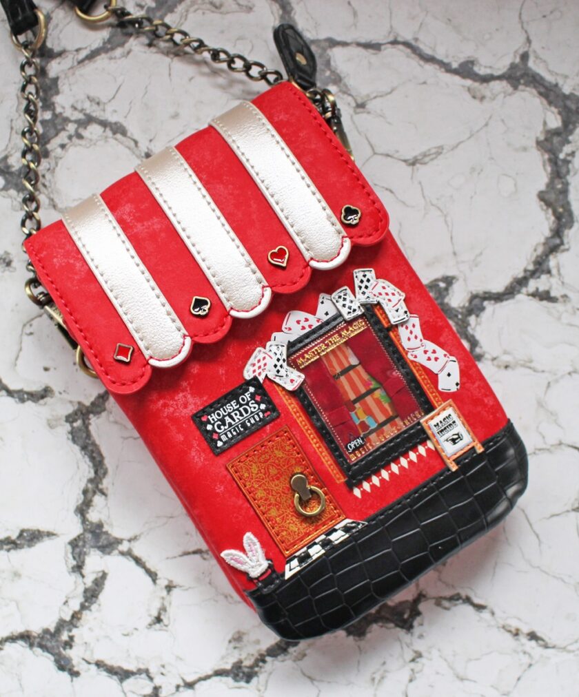 Vendula London House of Cards Magic Shop Phone Pouch