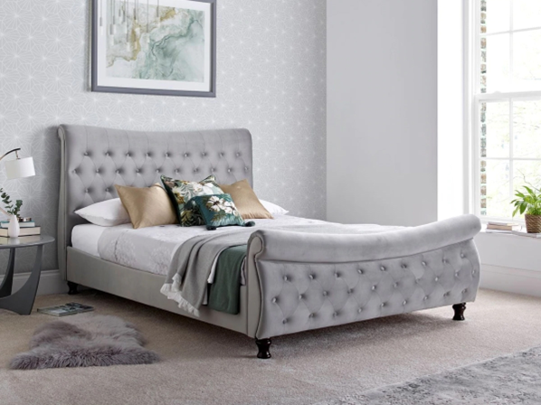 Image of grey bed