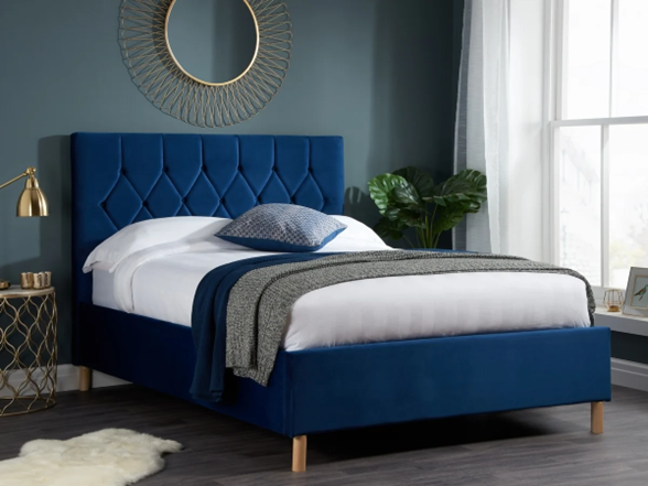 Blue Bed Frame