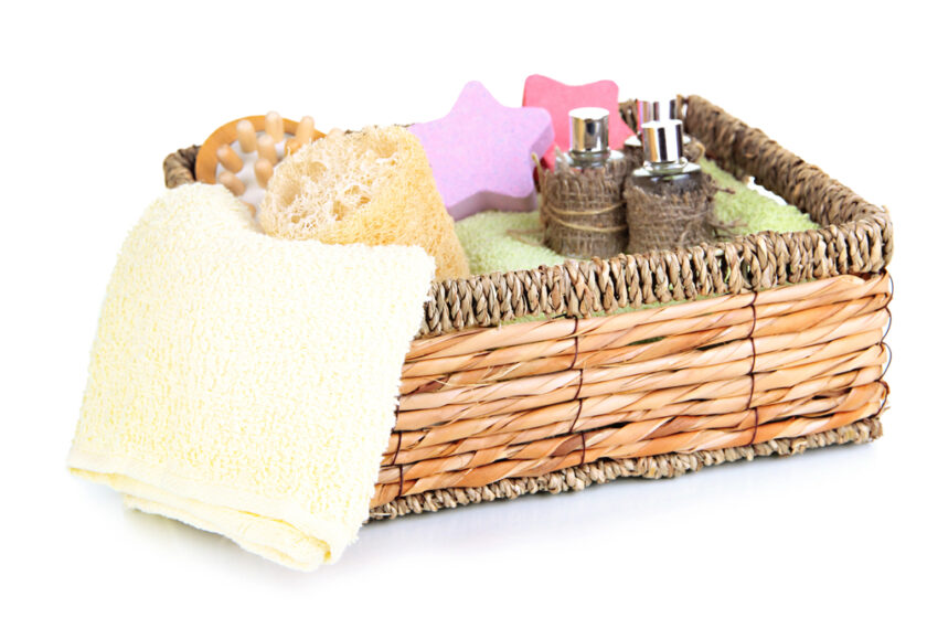 Hamper of pamper products