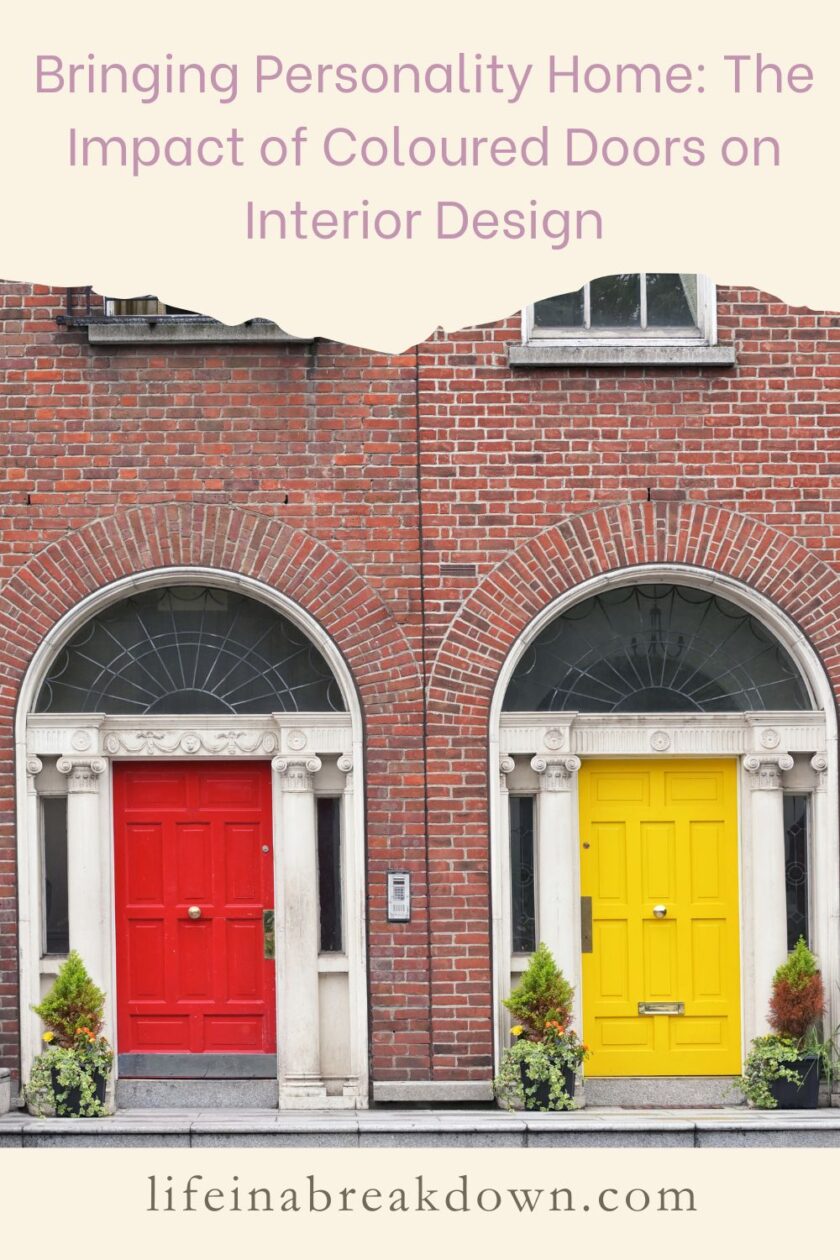 Are you wondering if coloured doors could be a way to bring personality into your home then check out this post now!