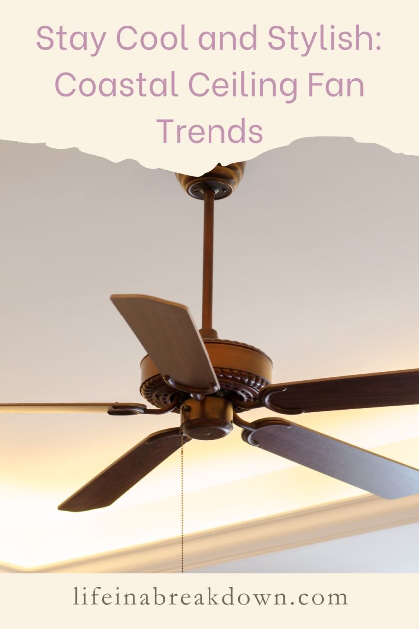 Are you looking to add a ceiling fan to your home then check out how the coastal ceiling fan trend can help you stay cool and stylish.