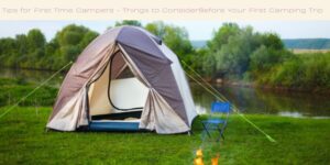Tips for First Time Campers - Things to Consider Before Your First Camping Trip image licensed via canva pro and copyright via Getty Images and EduardSV