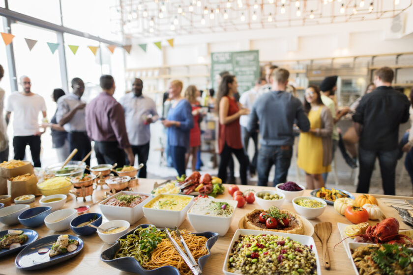 Buffet at an event