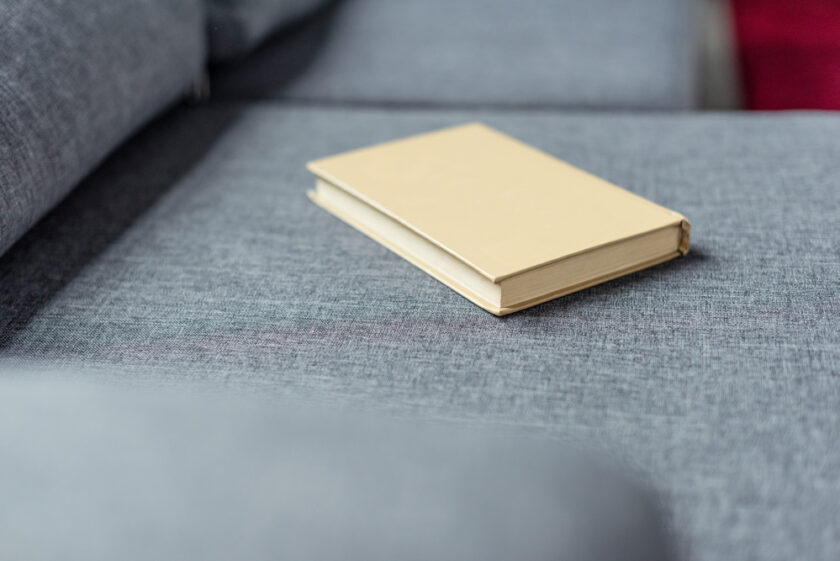 Book on a sofa