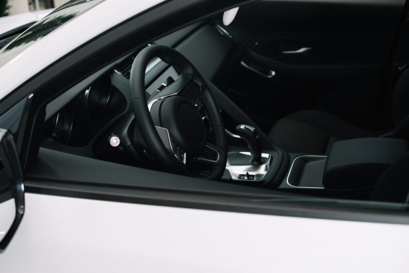 white car