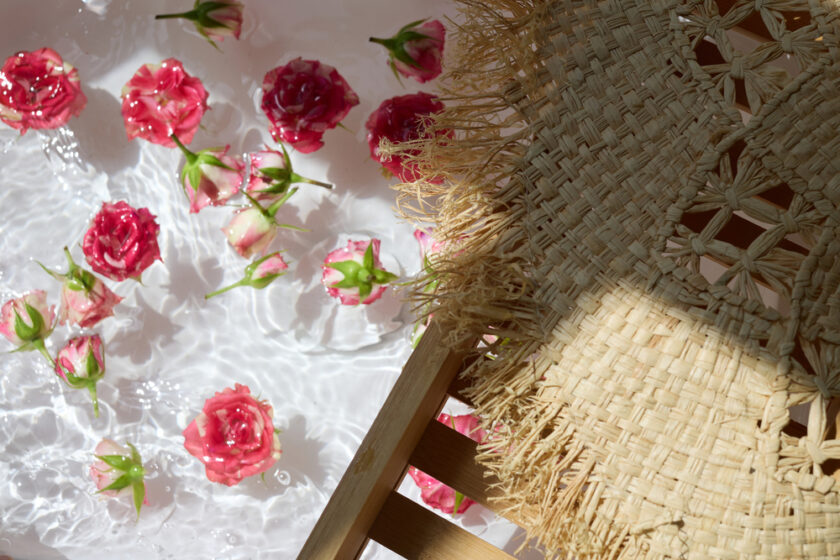Flowers on water 