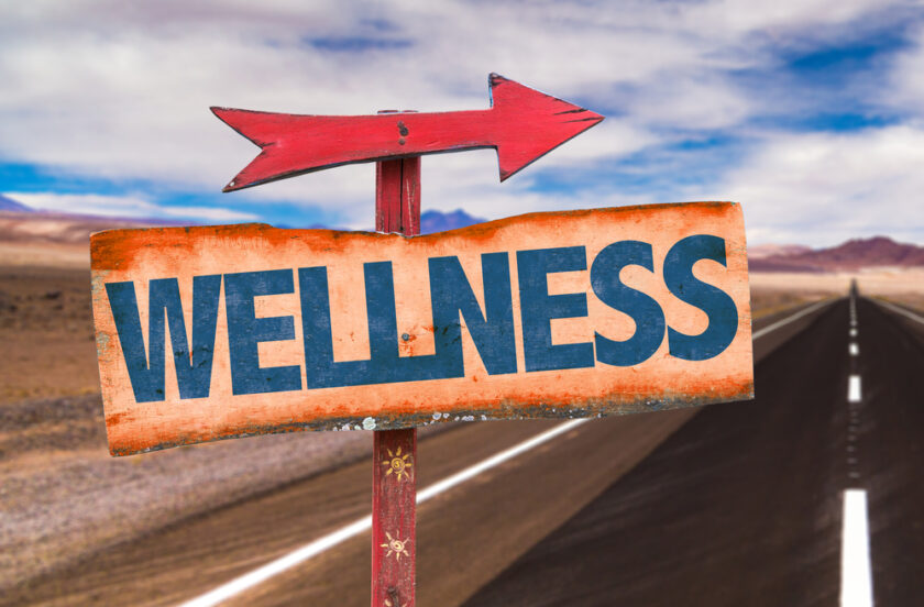 Wellness sign post