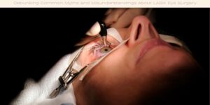 Debunking Common Myths and Misunderstandings About LASIK Eye Surgery image licenced via canva and copyright via Getty Images Signature and DavidKavitch
