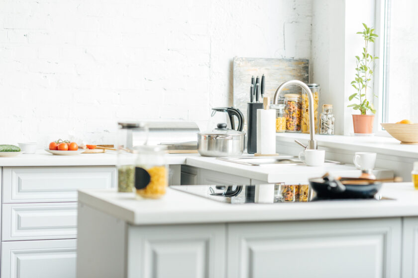 Light and bright kitchen area