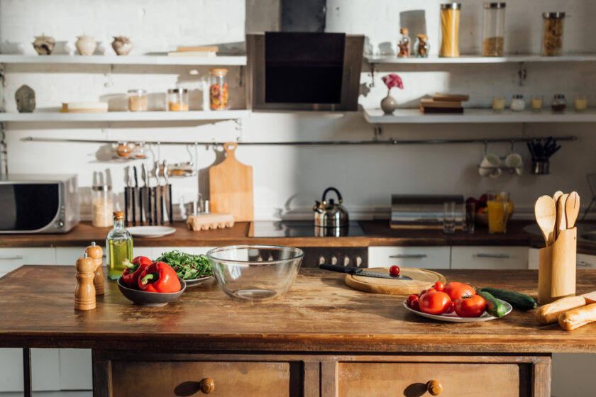kitchen area of the home